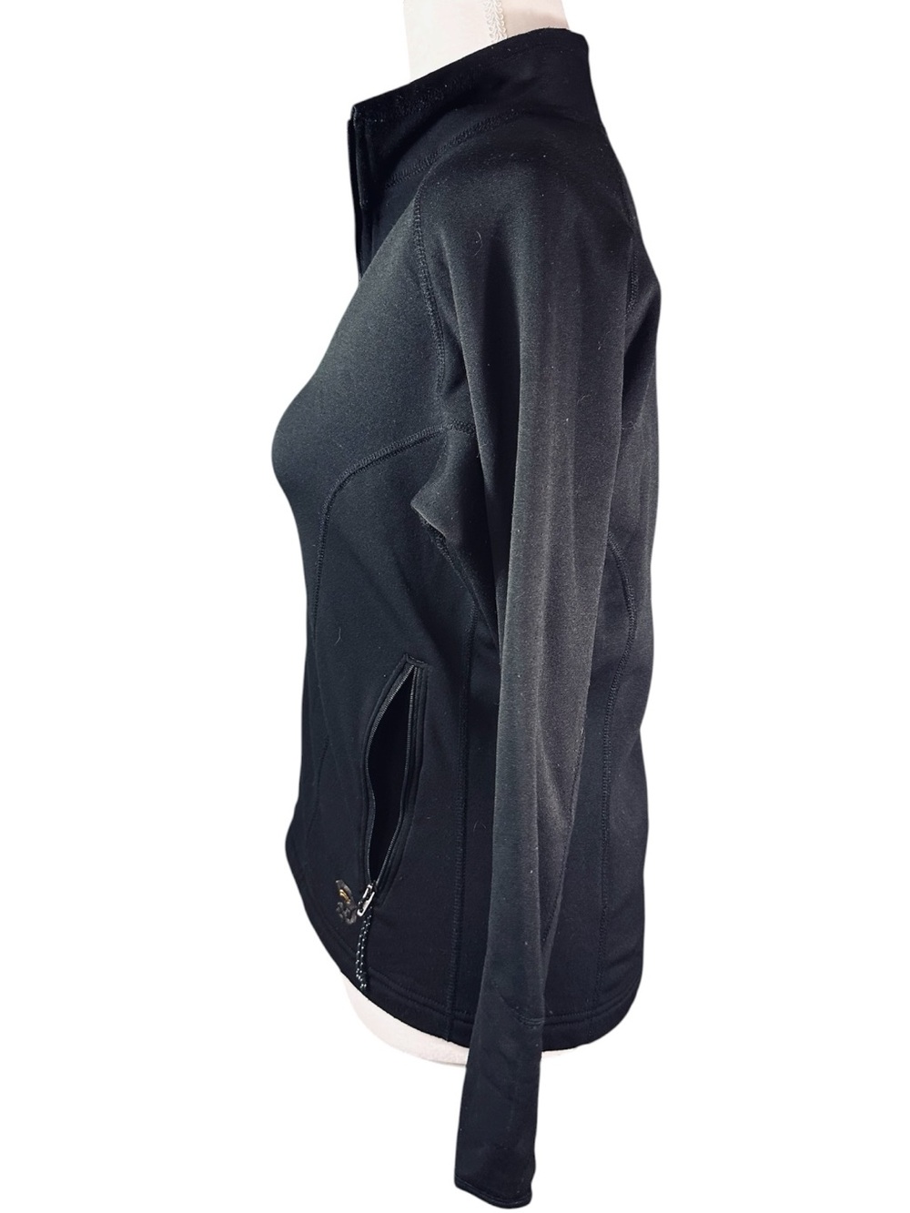 Mountain Hardwear Polartec Fleece Full Zip Jacket Black USA Size 8 - Picture 6 of 8
